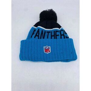 New Era Hat Unisex One Size NFL Blue/Black Beanie Hat Panthers Knit Stretch Cap